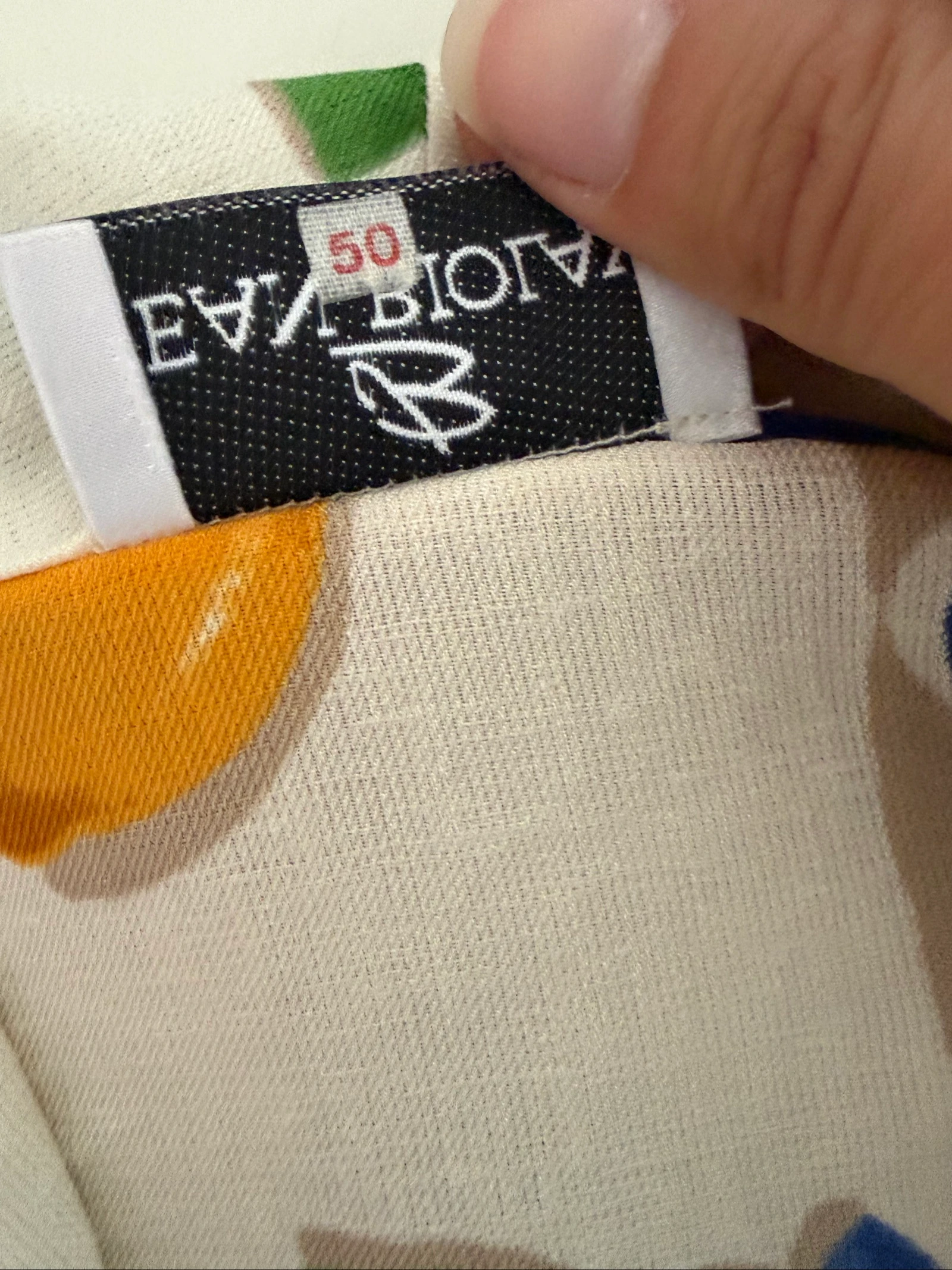 Vestido camisero vintage Jean Biolay com estampa de frutas e flores - T50 (Ótimo estado) – photo 5